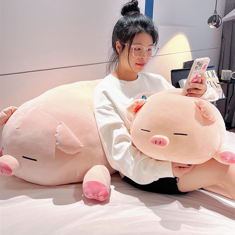 小猪猪抱枕女生睡觉专用玩偶抱着睡觉的公仔大号布娃娃女孩抱着睡