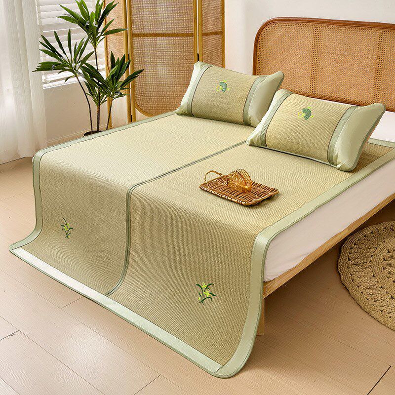 草席学生凉席天然蔺草席宿舍老式传统垫地垫子天然草席床单凉席子