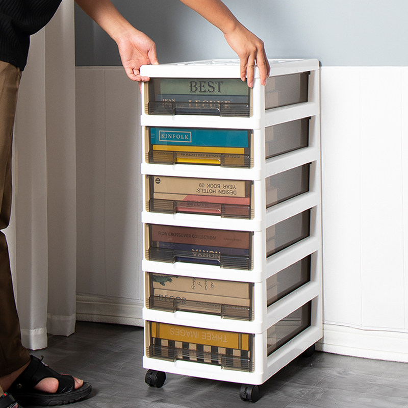 桌面收纳盒抽屉式办公室桌下文件收纳柜多层可移动书桌整理置物架
