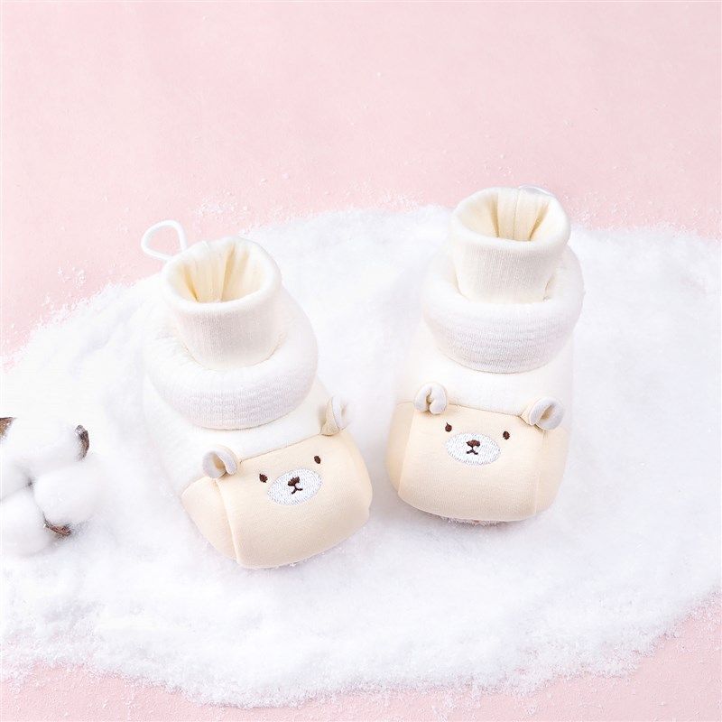 冬季婴儿鞋袜加绒男女宝宝鞋子0到6个月幼儿棉鞋新生儿软底学步鞋