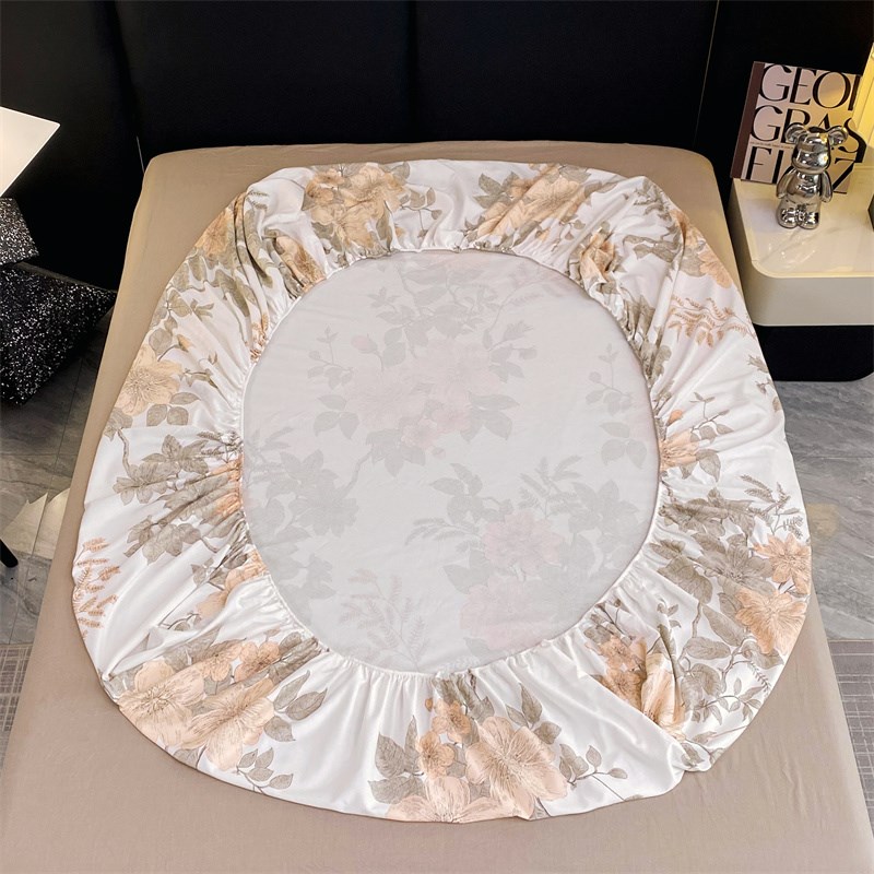 纯棉磨毛加厚全包床笠单件全棉床套床罩防滑床单席梦思床垫防尘套