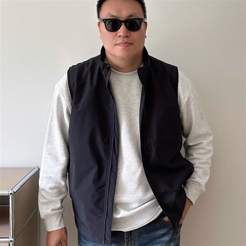 大依无忧大码男装春秋新款简约休闲背心胖子加肥加大男士立领马甲,男装,常规马甲,淘宝优惠券,粉丝福利购,淘宝优惠卷