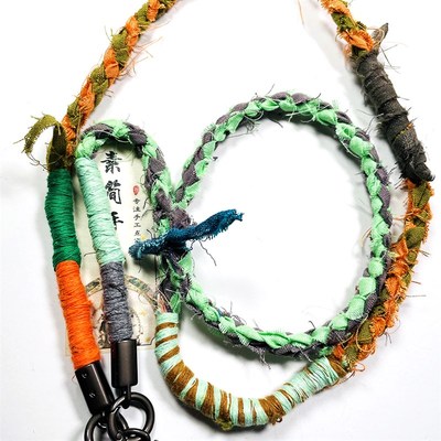 纯手工精编藏式手机侧背绳登山户外手机相机防丢绳古布绳手机链