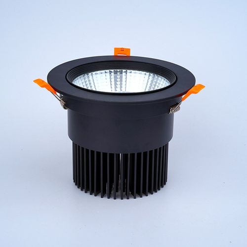 黑色led防眩射灯天花筒灯20W30W40W50W开孔11.5 12 14 15 16公分