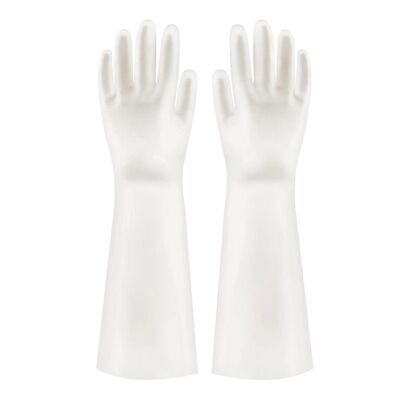 丁腈耐用型家用厨房洗碗手套女家务加绒加厚洗衣服橡胶皮防水清洁