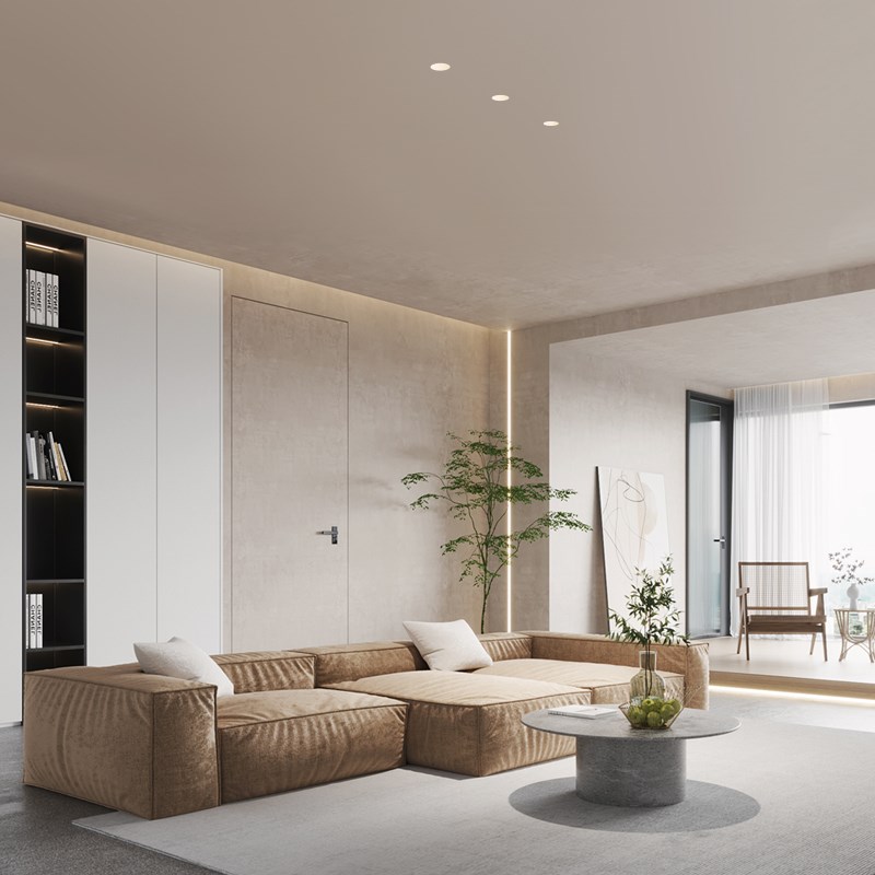 深杯防眩射灯嵌入式led天花灯家用窄边框小山丘洗墙灯客厅无主灯