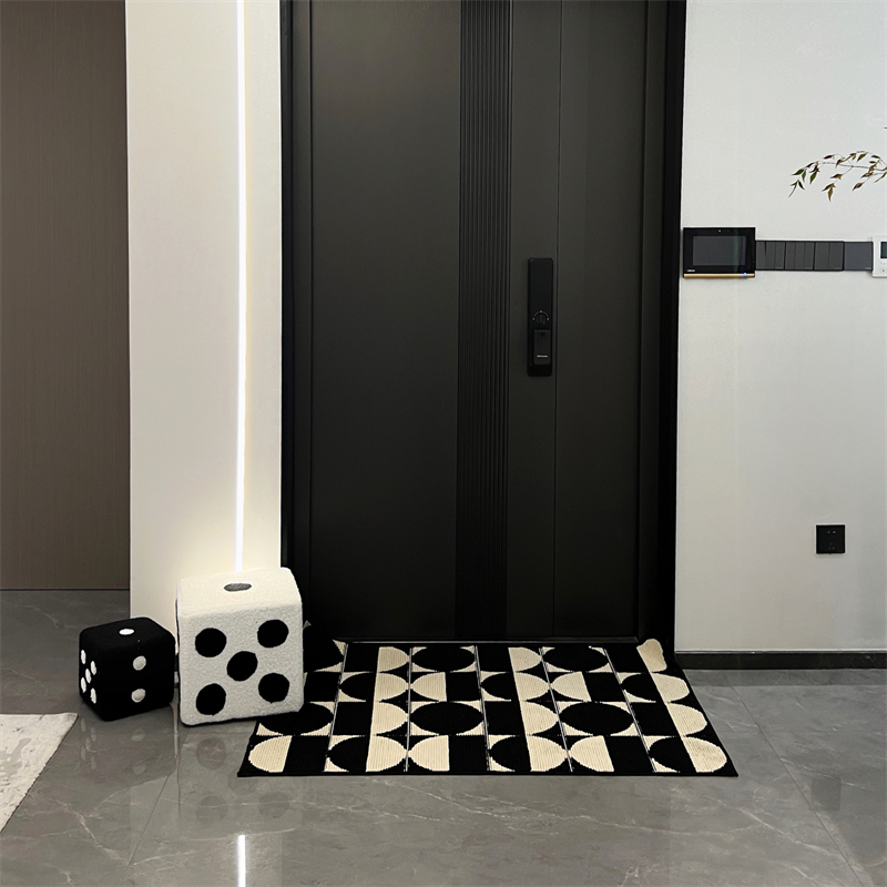 也好生活黑白极简骰子凳入户换鞋凳创意坐墩高颜值古怪方凳小矮凳