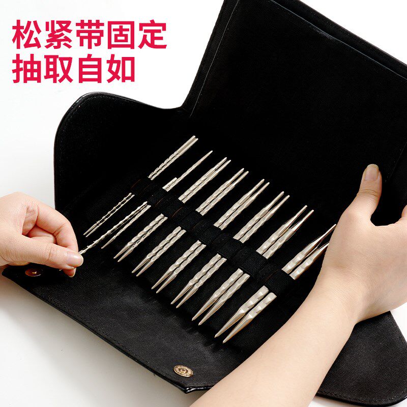 潮钩牌方针可拆卸环形针棒针套装编织工具可换头循环银针毛线衣针