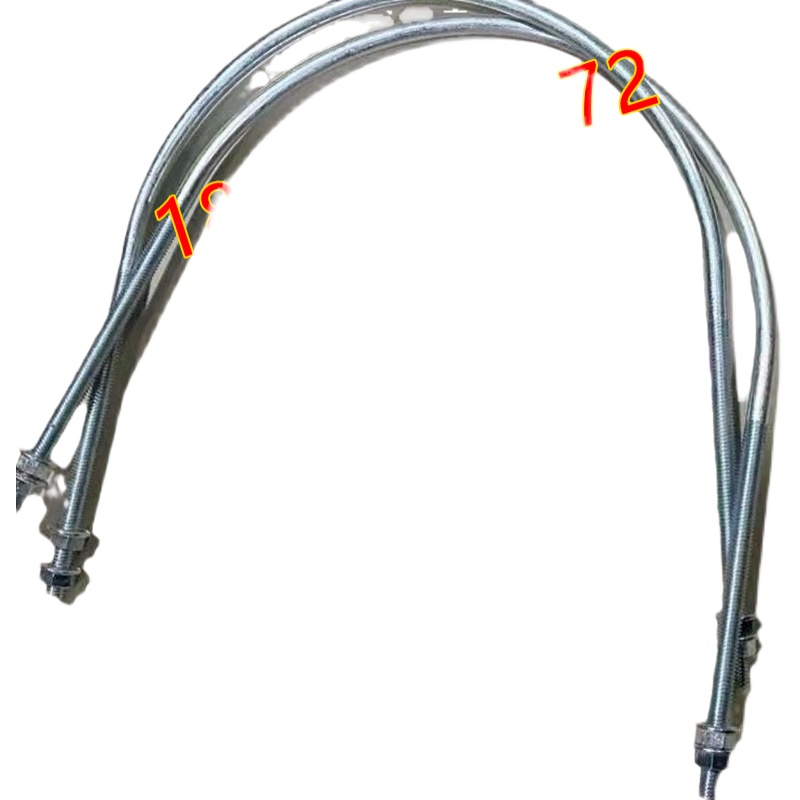 小松PC60-6-7消声器U型抱箍排气管卡箍卡扣夹子4D95配件