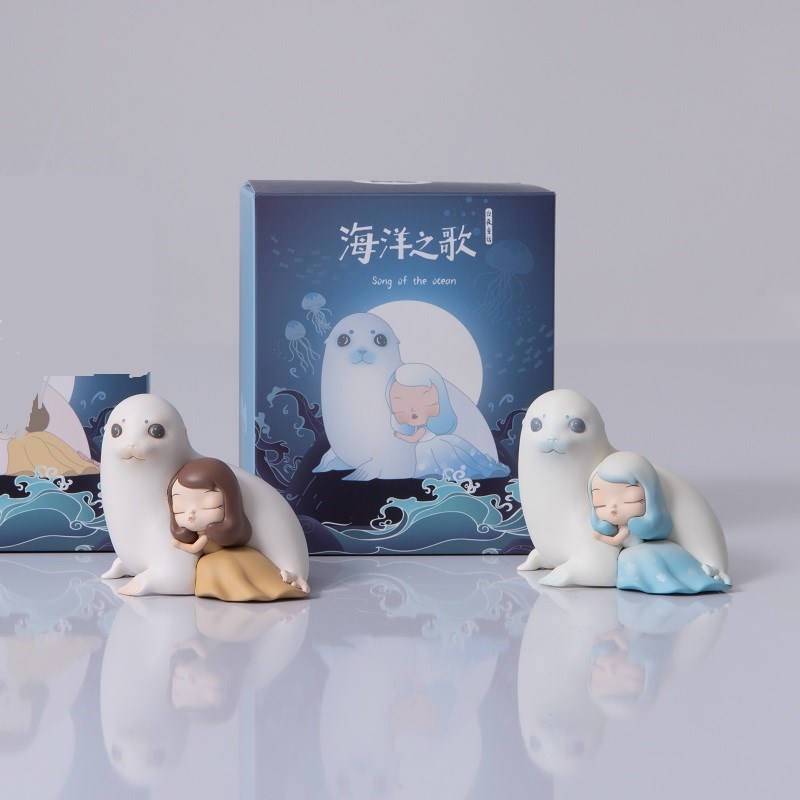 雪球海豹办公室桌面样板间饰品摆件送人礼物玄关小手办少女心礼品