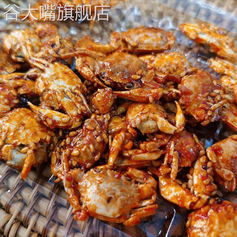 青岛8090后零食小螃蟹童年回忆怀旧小卖部香酥油炸小螃蟹仙螺岛辣