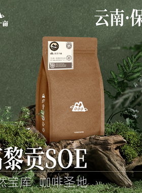云上十亩 云南保山高黎贡山精品手冲咖啡豆 新鲜烘焙可现磨粉227g