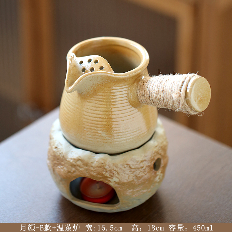 粗陶温泡茶炉小火炉蜡烛煮茶底座保温罐罐壶提香器烘泡茶炉围炉仿