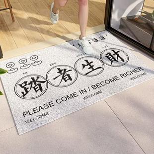踏者生财入户门地垫pvc门垫门口垫子进门家用防滑丝圈脚垫可裁剪