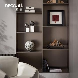 邸高家居新中式公司前台装饰品摆件高档办公室样品展示柜软装布置