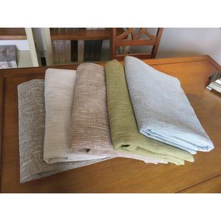 []文艺米白纯色特厚彷棉麻麻咖啡桌布桌布订制