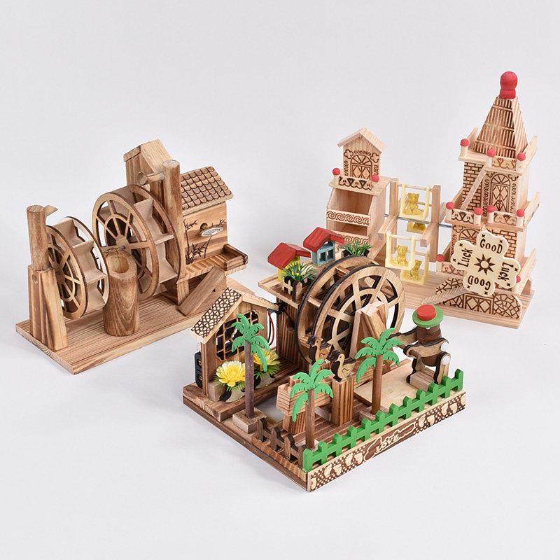 工艺品小木屋万圣节装饰创意音乐摆件礼品小房子模型装饰品摆设,特色手工艺,竹编/竹雕,淘宝优惠券,粉丝福利购,淘宝优惠卷