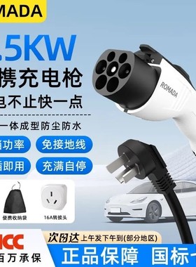 ROMADA新能源汽车充电枪便携随车充东风纳米奕派星海岚图充电桩