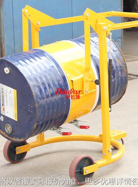 机械式HD80手动倾斜式油桶车可翻转油桶搬运车手摇油桶车