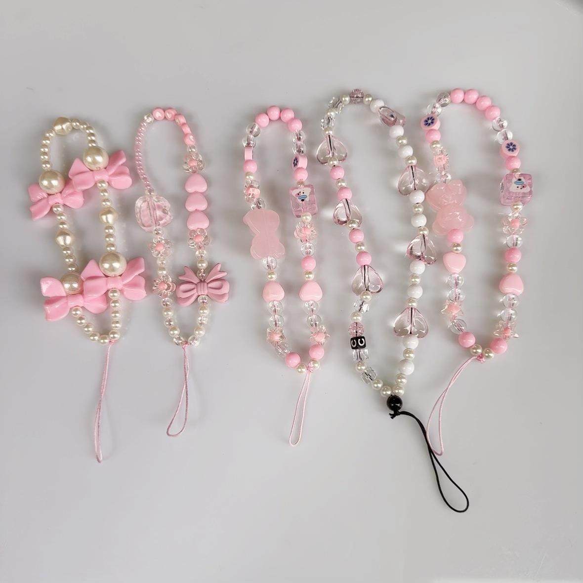 新中式手机链配件独特好看的手机链手机挂绳女款手工串珠手提手腕绳挂件手机壳防丢吊绳可爱挂件少女,3C数码配件,手机挂件/手机链,淘宝优惠券,粉丝福利购,淘宝优惠卷