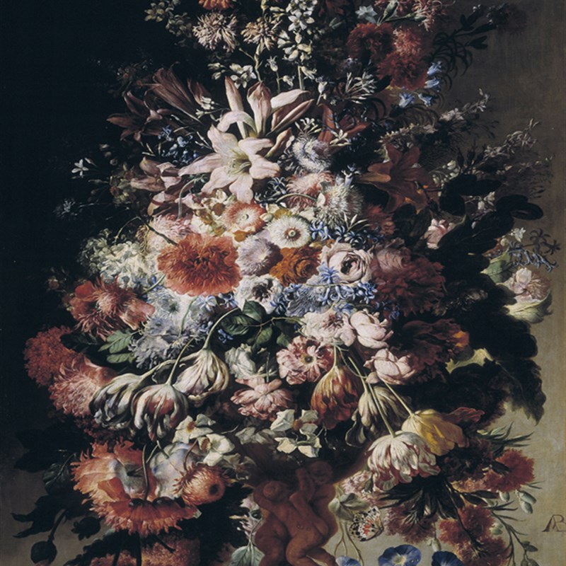 欧式无框画装饰画客厅画餐厅静物花瓶水果玄关家居竖版喷绘油画图片