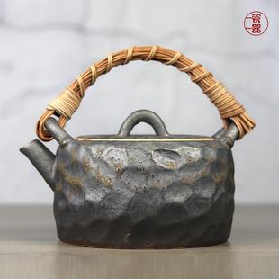 大容量干烧泡茶壶陶壶提梁壶大号陶瓷煮茶器电陶炉明火加热烧水壶