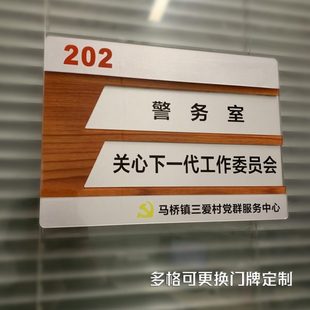 办公门牌楼层牌标牌公司定制学校亚克力科室牌更可换社区街道医院