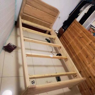 白胚水曲柳床头床尾橡胶木1.8米床头板白茬床头儿童床实木床头