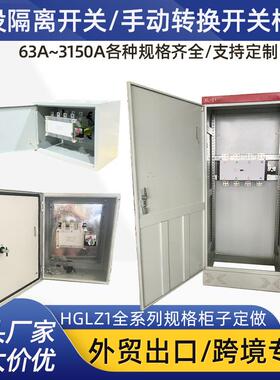 HGLZ1双投隔离开关手动转换开关柜子100A160A250A400A630A带箱子