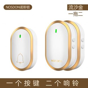 音乐门铃无线家用远程智能电子遥控门玲防水一拖二老人叮咚呼叫器