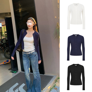 MosesQueen魔西女王软糯针织开衫 外套女春秋内搭吊带背心上衣套装