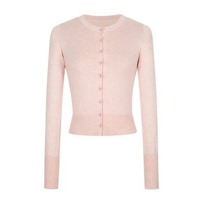 针织开衫女修身显瘦短款毛衣外套