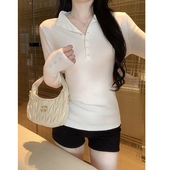 显瘦设计感长袖 MosesQueen魔西女王半高领针织衫 修身 内搭打底上衣