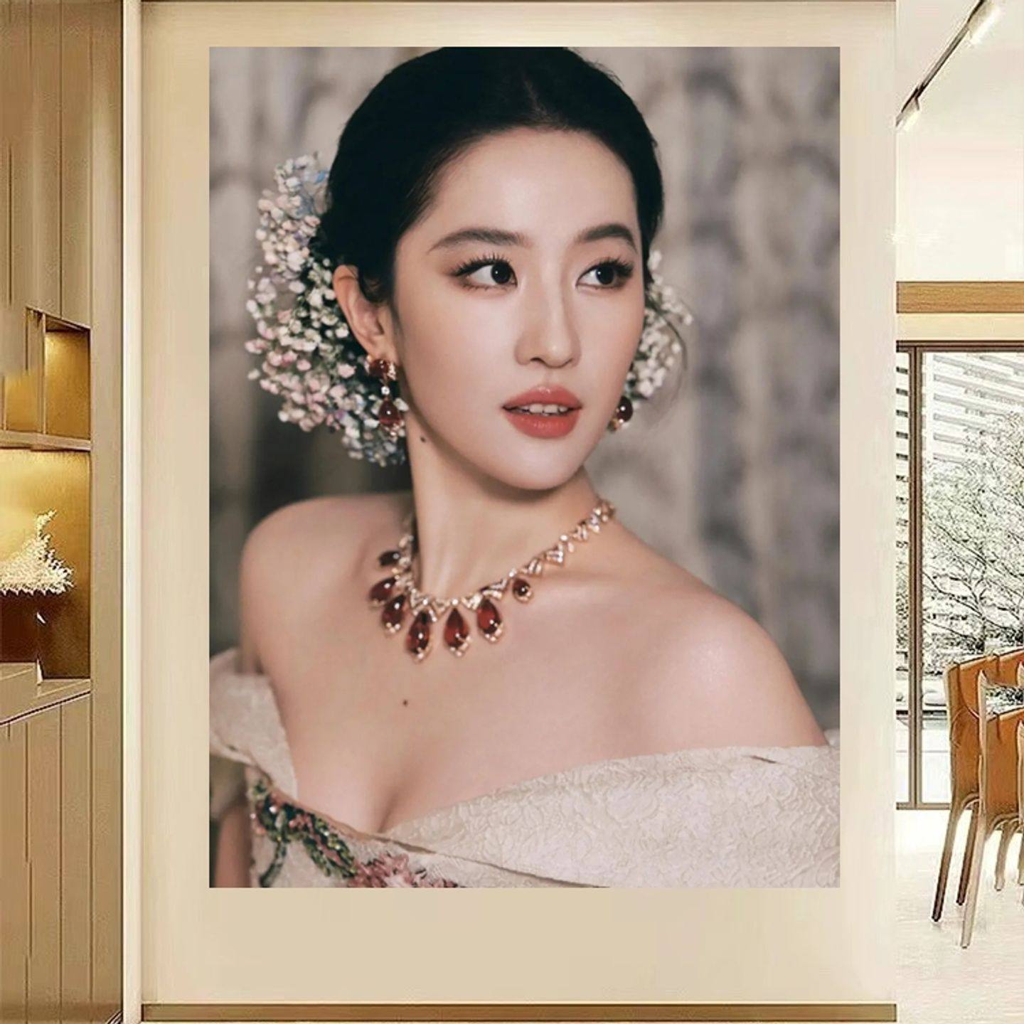 城堡公主刘亦菲2025年VOGUE墙贴