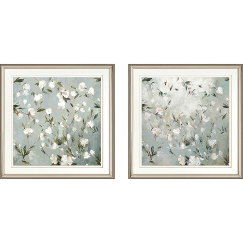 实木边框客厅装饰画现代简美挂画抽象花卉卧室床头美式沙发墙壁画