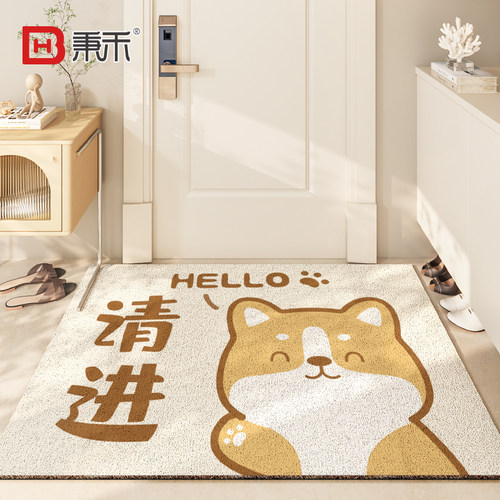 入户门地垫玄关地毯m门厅脚垫门垫家用丝圈耐蹭防滑垫进户门口垫