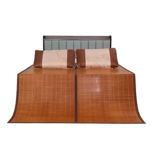 新款冰凉席一米五夏天床上竹子凉席1米2夏季竹席硬折叠双面草席子