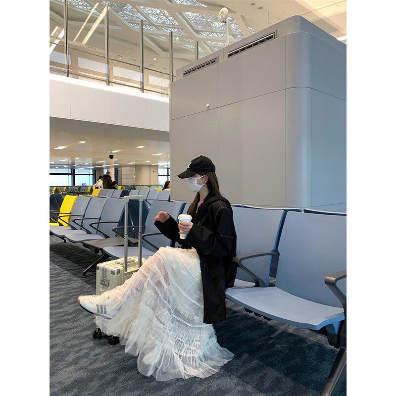 大小姐77 早春氛围感~定B制高品质大裙摆白色纱裙仙女裙