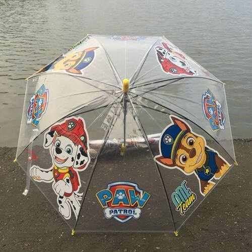 幼儿园雨伞男童防夹手阿奇毛毛小童宝宝可K爱狗狗自动透明轻便口