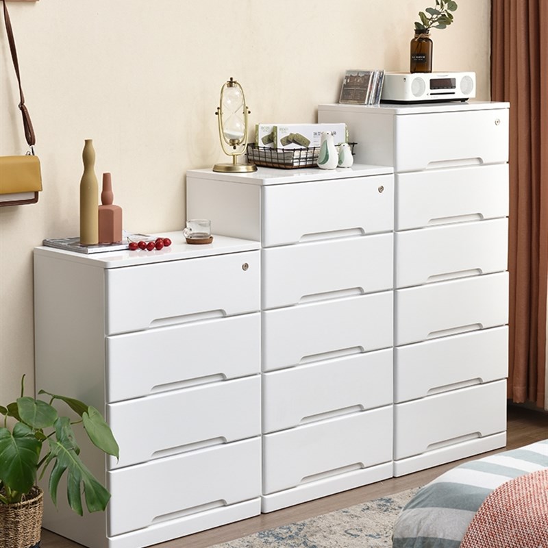 20/30/40cm实木夹缝柜抽屉式收纳柜五斗柜窄缝隙柜储物日式床头柜