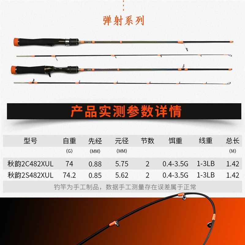 速发科尼路亚竿秋韵二代XUL/UzL/L中快调超O软弹射微物竿溪流马口