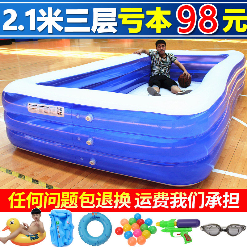 儿童充气游泳池家用成人家庭超大A号户G外戏水池加厚大型可折叠浴