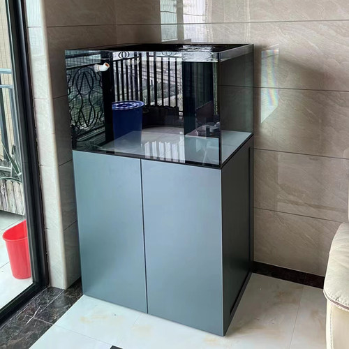 定制海水珊瑚缸底滤海缸底部过滤海水鱼缸超白P背滤海缸侧滤缸定