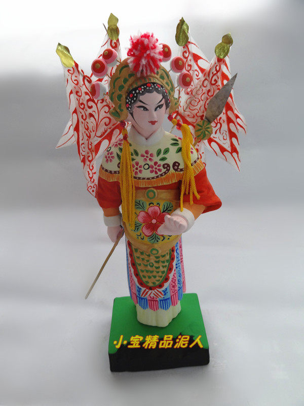 惠山泥塑纯手捏戏文《三国人物-赵云》收藏品观赏艺术品精品