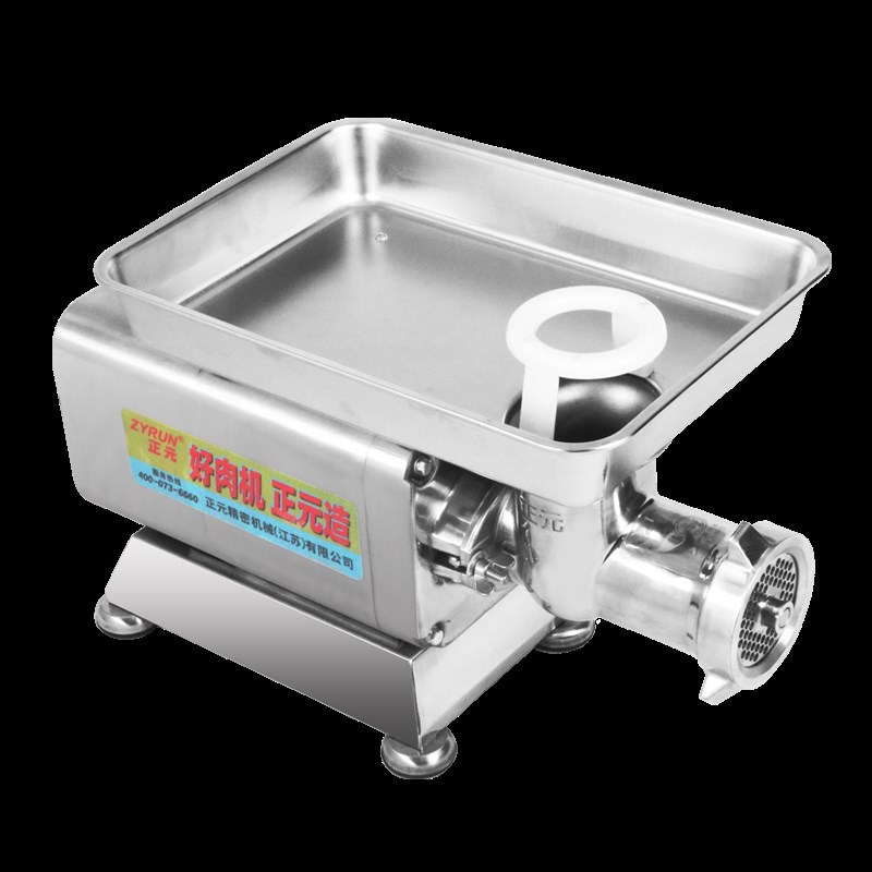 正元电动绞肉机商用RY32S型不锈钢冻肉碎肉机肉馅灌肠机肉铺用