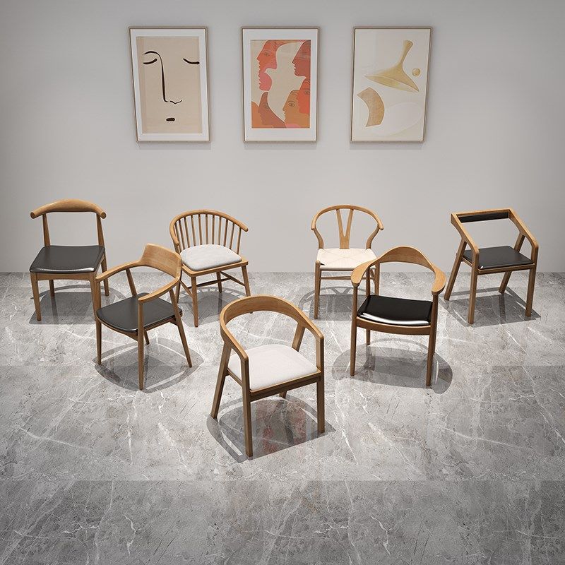 北欧家用实木椅子简约靠背椅卧室书房书椅电脑椅办公学习椅带扶手,住宅家具,其它椅子,淘宝优惠券,粉丝福利购,淘宝优惠卷