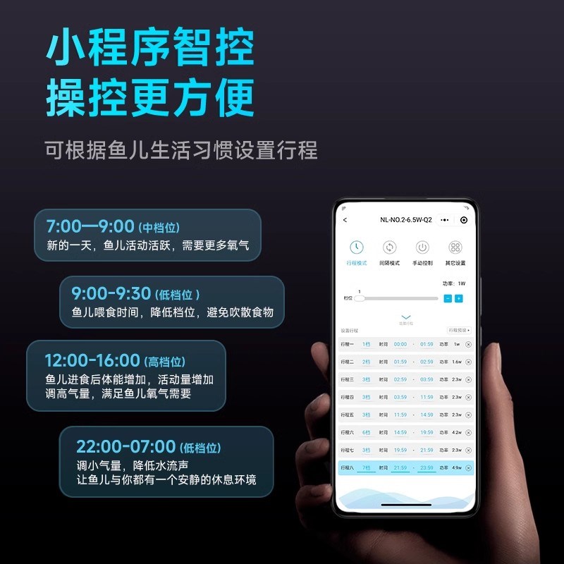 尼特利鱼缸氧气泵增氧机家用养鱼超静音交直流增氧泵打氧机