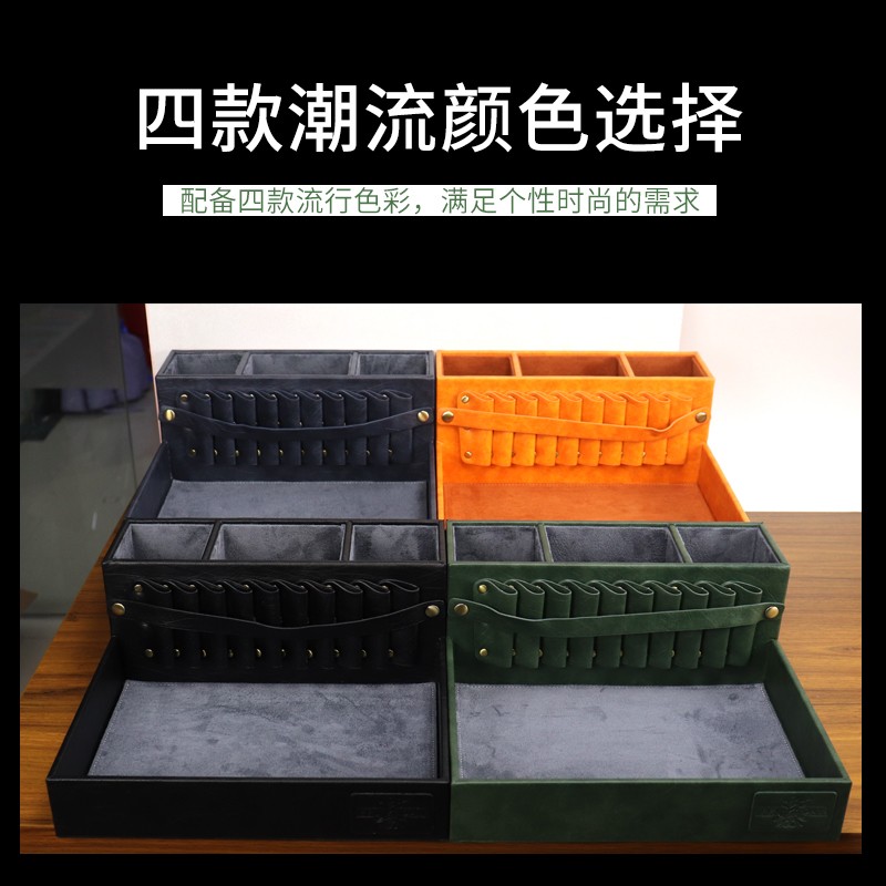 多功能美发工具收纳盒剪刀梳w子插座油头推剪防滑展示架桌面置物