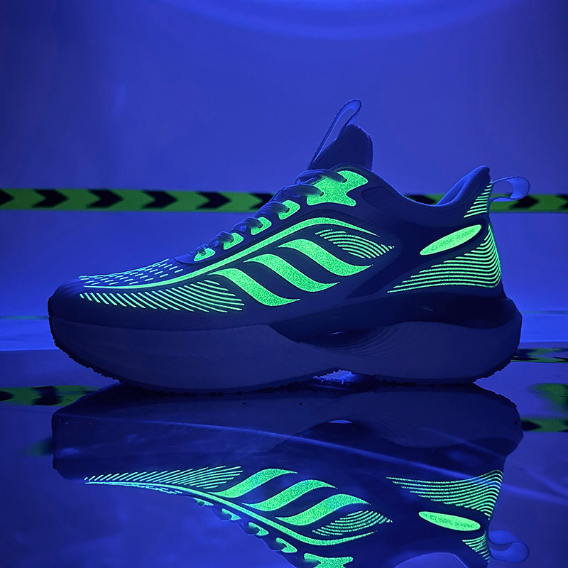 男鞋秋季军训学生爆米花底减震超轻软底白色跑步运动鞋男款青少年