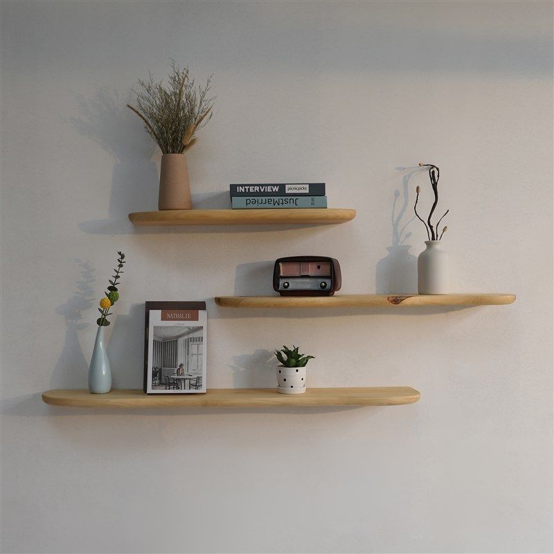 原木置物架实木一字板墙上装饰架壁挂隔板陈列书架客厅墙上展示架,住宅家具,搁板/置物架/家用陈列架,淘宝优惠券,粉丝福利购,淘宝优惠卷
